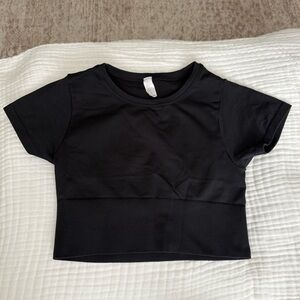 Elegant Black Women's Crop Top